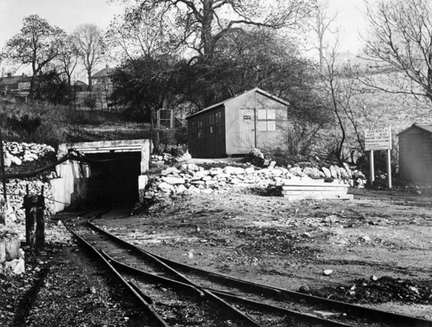 Portal of Riber mine decline 1953 photographer unknown